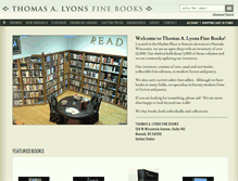 Tablet Screenshot of lyonsfinebooks.com